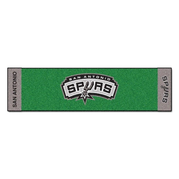 FANMATS NBA San Antonio Spurs 1 ft. 6 in. x 6 ft. Indoor 1-Hole Golf Practice Putting Green