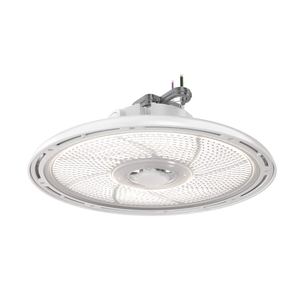 Contractor Select REBL 400-Watt Equivalent Integrated LED Dimmable White High Bay Light Fixture, Xvolt 277-480-Volt price history on PriceWatchPro