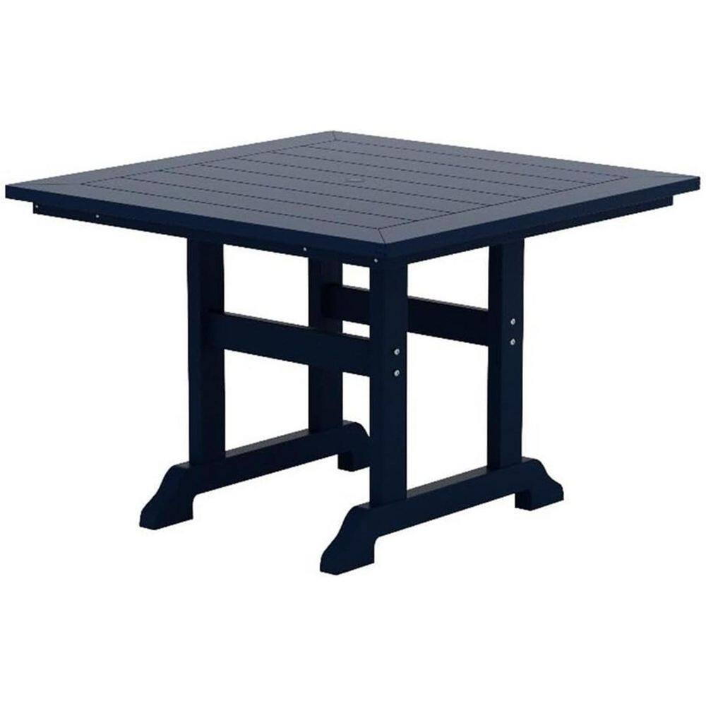 35 in. Navy Square Plastic Outdoor Patio Dining Table for 2-4 Persons price history on PriceWatchPro