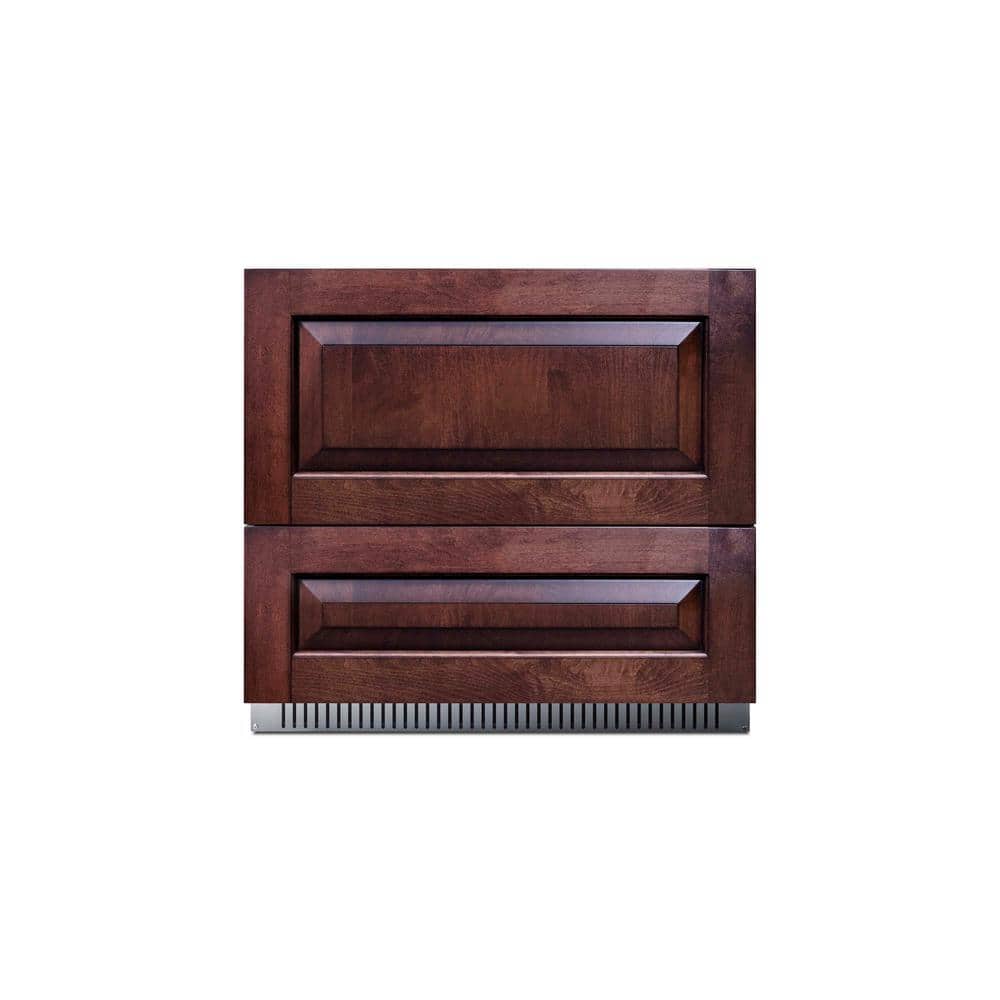 36 in. Wide 7.15 cu. ft. Under Counter Double Drawer Built-in Refrigerator in Panel-Ready