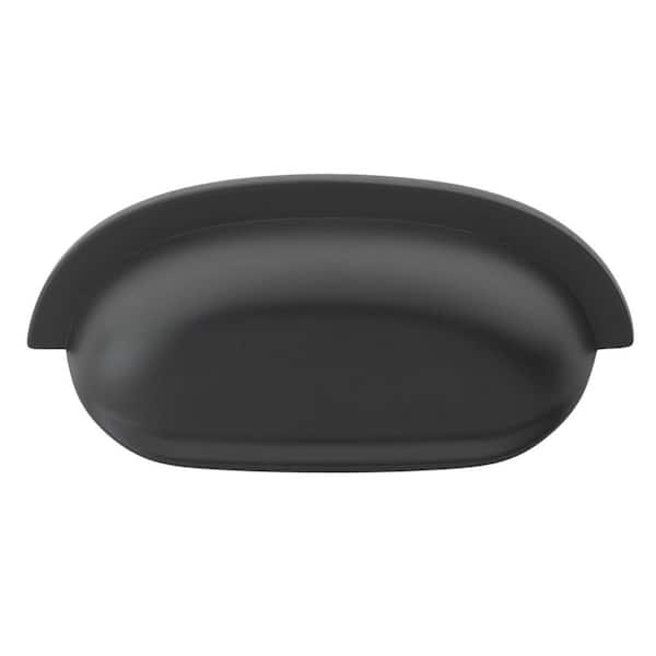 2-1/2 in. Center-to-Center Matte Black Classic Bin Cabinet Pulls (10-Pack)