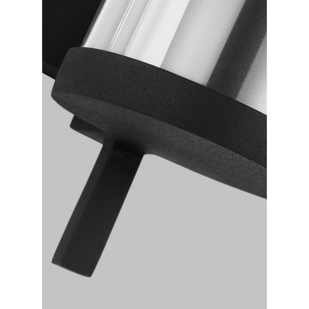 Textured Black 12.5" Dimmable Electric Wall Lantern