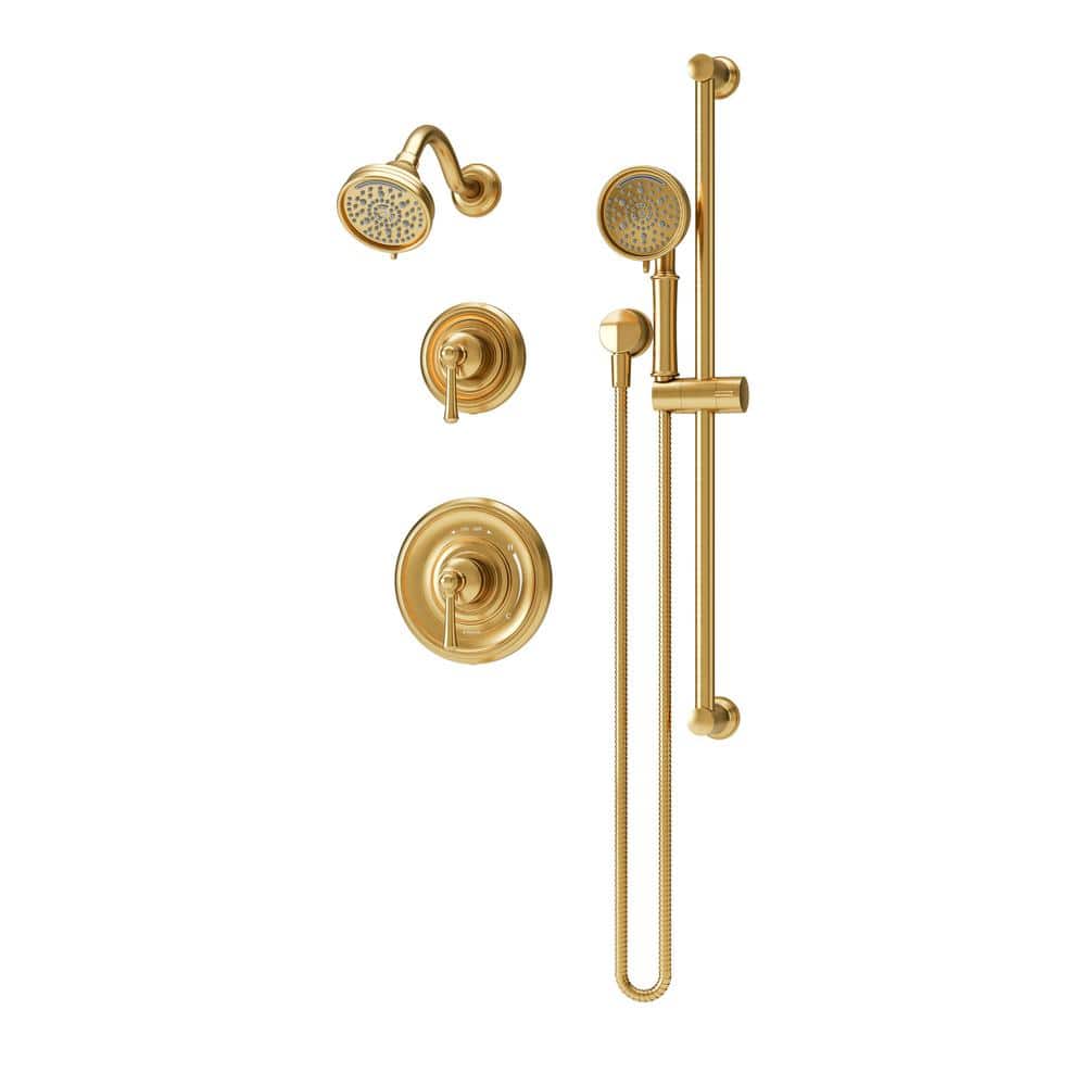 Symmons Braston Hydro Mersion Wall Mount Double Handle 7-Spray