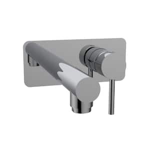 Belanger Single Handle Wall Mount Bathroom Faucet in Polished Chrome