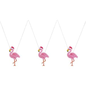 12 in. Twinkling LED Flamingos (3-Pack)