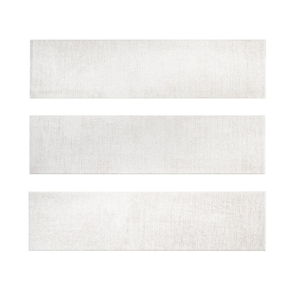 Cambric Ivory 4 in. x 16 in. Textured Subway Ceramic Wall Tile (10.333 sq. ft./Case)