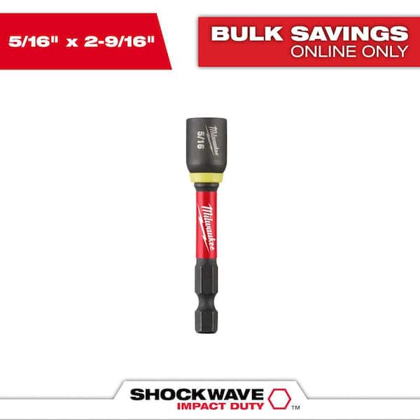 SHOCKWAVE Impact Duty 5/16 in. x 2-9/16 in. Alloy Steel Magnetic Nut Driver (1-Pack)