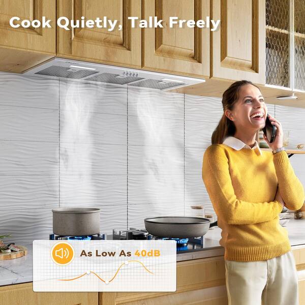 VIKIO 36 in. 500 CFM Ducted Insert Range Hood in Stainless VIKIO 36 in. 500 CFM Ducted Insert Range Hood in Stainless