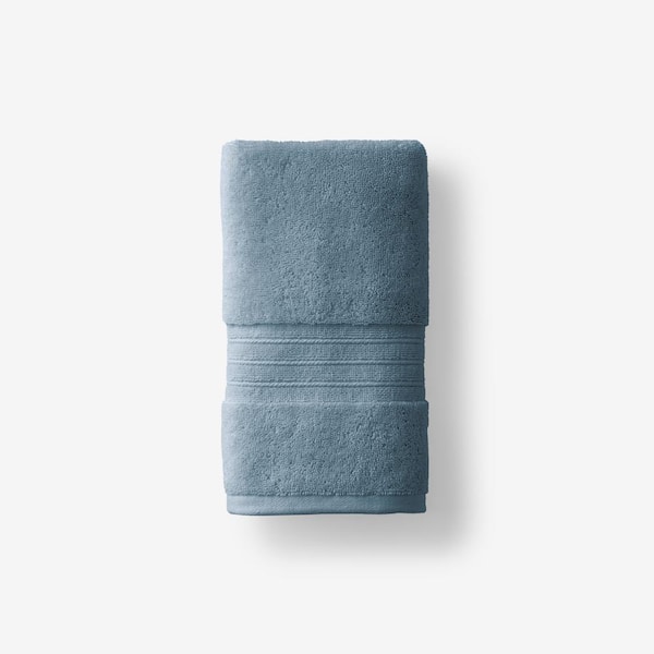 The Company Store Legends Hotel Mirage Aegean Smoky Blue Cotton Hand Towel