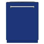 Monument 24 in. in Blue Gloss 3rd Rack Top Touch Control Tall Tub Dishwasher with Stainless Steel Tub, 45dBa