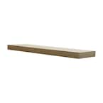 35.4 in. W x 10.2 in. D x 2 in. H Driftwood Gray Oak Floating Shelf