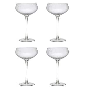 8 oz. Stemmed Champagne Coupe Glass Set (Set of 4)