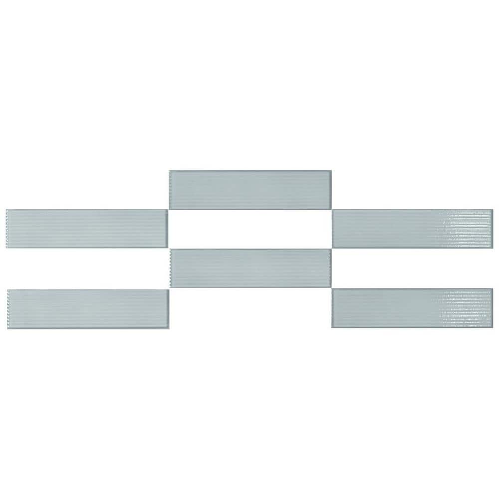 Stacy Garcia Olimar Grooved 4" x 16" Polished Porcelain Subway Wall Tile (7.74 Sq. Ft. / Case)