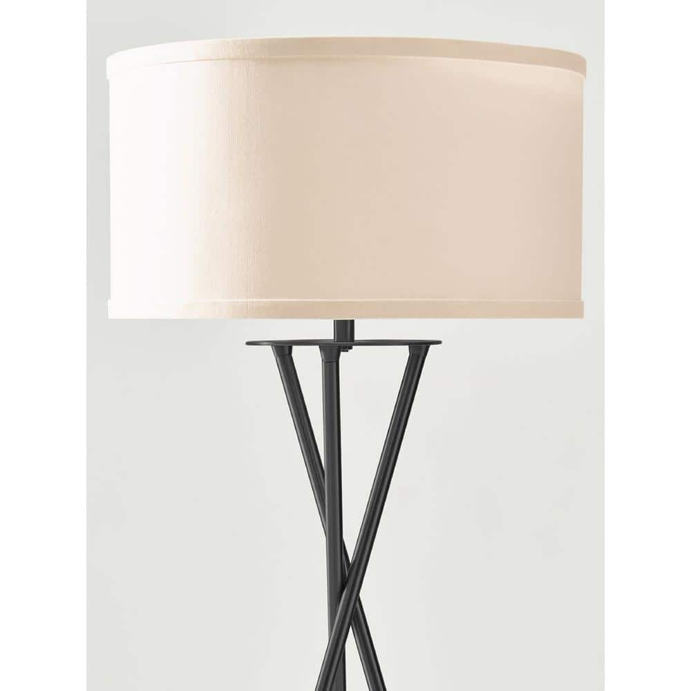 Siri-Enabled Black Tripod LED Floor Lamp for Kids' Nursery