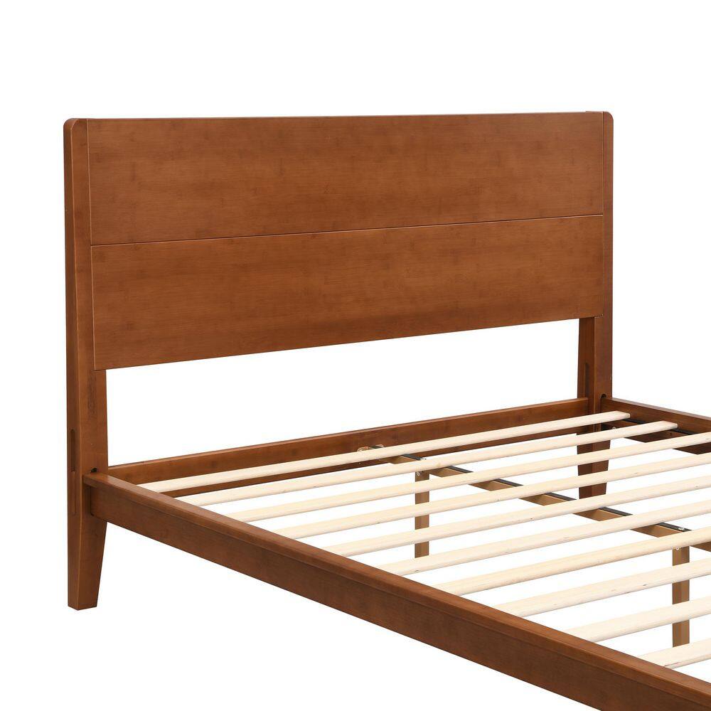 Geraldine Brown Bamboo Frame Full Size Platform Bed - thumbnail 7