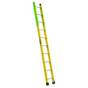 10 ft. Fiberglass Manhole Straight Ladder, ANSI, Type IAA, 375 lbs. Load Capacity