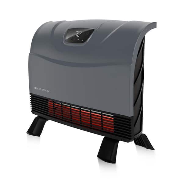 1,500-Watt Gray Electric Deluxe Indoor Floor to Wall Convection/Radiant Infrared Panel Heater