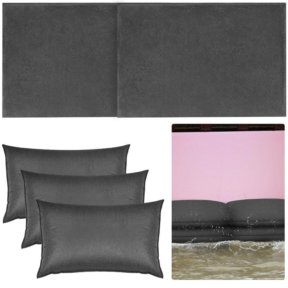 Wellco 15.75 in. x 23.62 in. Sandless Canvas Sandbags Flood Barriers