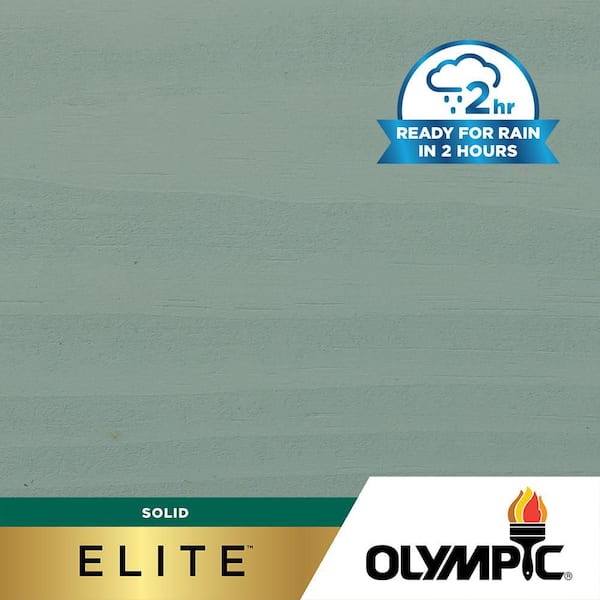 Olympic Elite 1 gal. SC-1054 Ocean Mist Solid Advanced Exterior Stain and Sealer in One