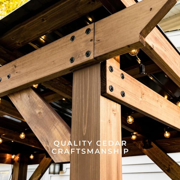 Backyard Discovery Saxony 8 ft. x 5 ft. All Cedar Wood Grill