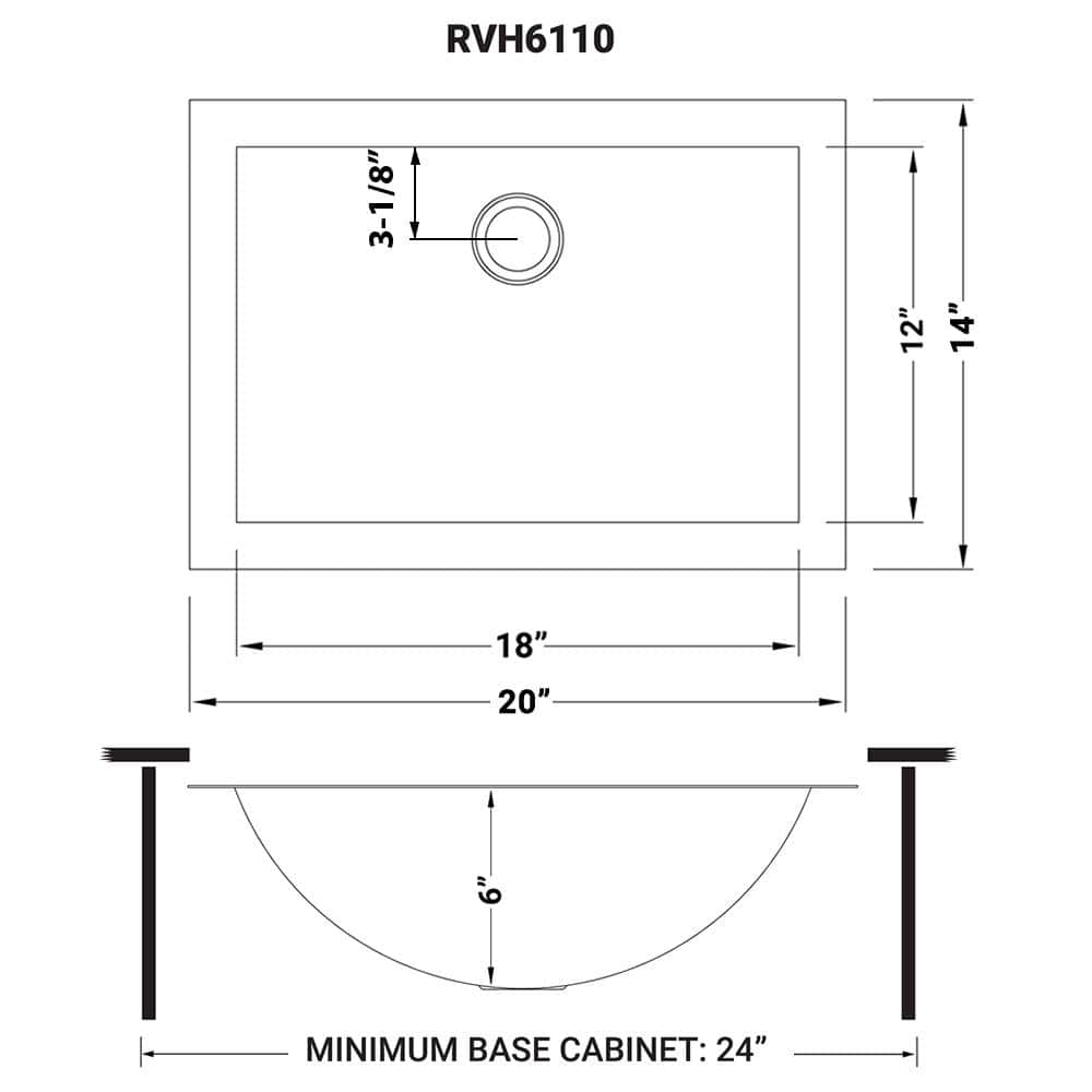 Gold Stainless Steel Rectangular Undermount Bathroom Sink