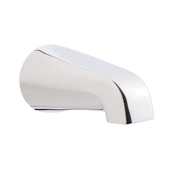 Tub Spout 1/2 in. FIP Nose Thread Non Diverter Slip on Bathtub Faucet Chrome Plated