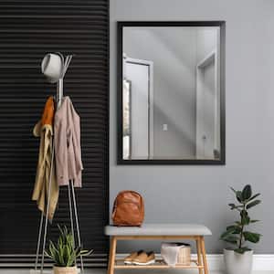 27 in. W x 37 in. H Framed Rectangular Beveled Edge Bathroom Vanity Mirror in Bronze