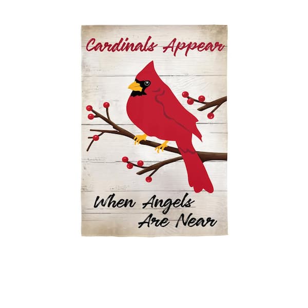 2 ft. x 3-1/2 ft. When Angels are Near Applique House Flag