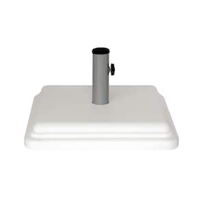 US Weight 40 Pound Patio Umbrella Base Designed to be Used with a Patio Table (in White)