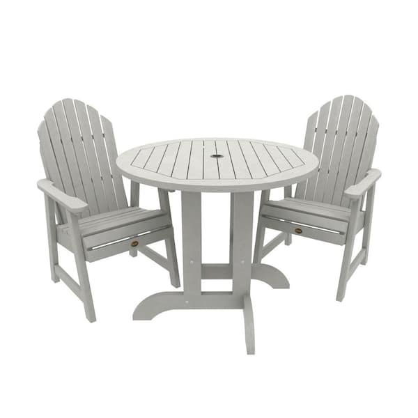 Highwood The Sequoia Professional Commercial Grade 3 -Pieces Muskoka Adirondack Bistro Dining Set with 36 in. Table