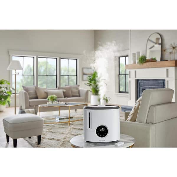 Vissani 2 Gal. Ultrasonic Humidifier 360° Turning Dual Nozzle Cool