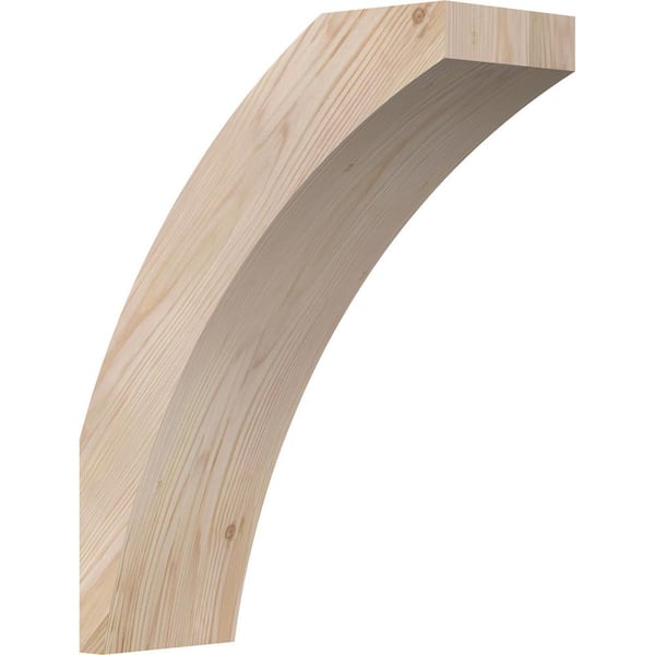 Ekena Millwork 5 1/2"W x 14"D x 18"H Thorton Smooth Knee Brace, Douglas Fir