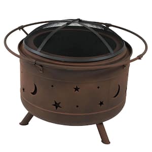 24 in. Cosmic Smokeless Fire Pit with Spark Screen