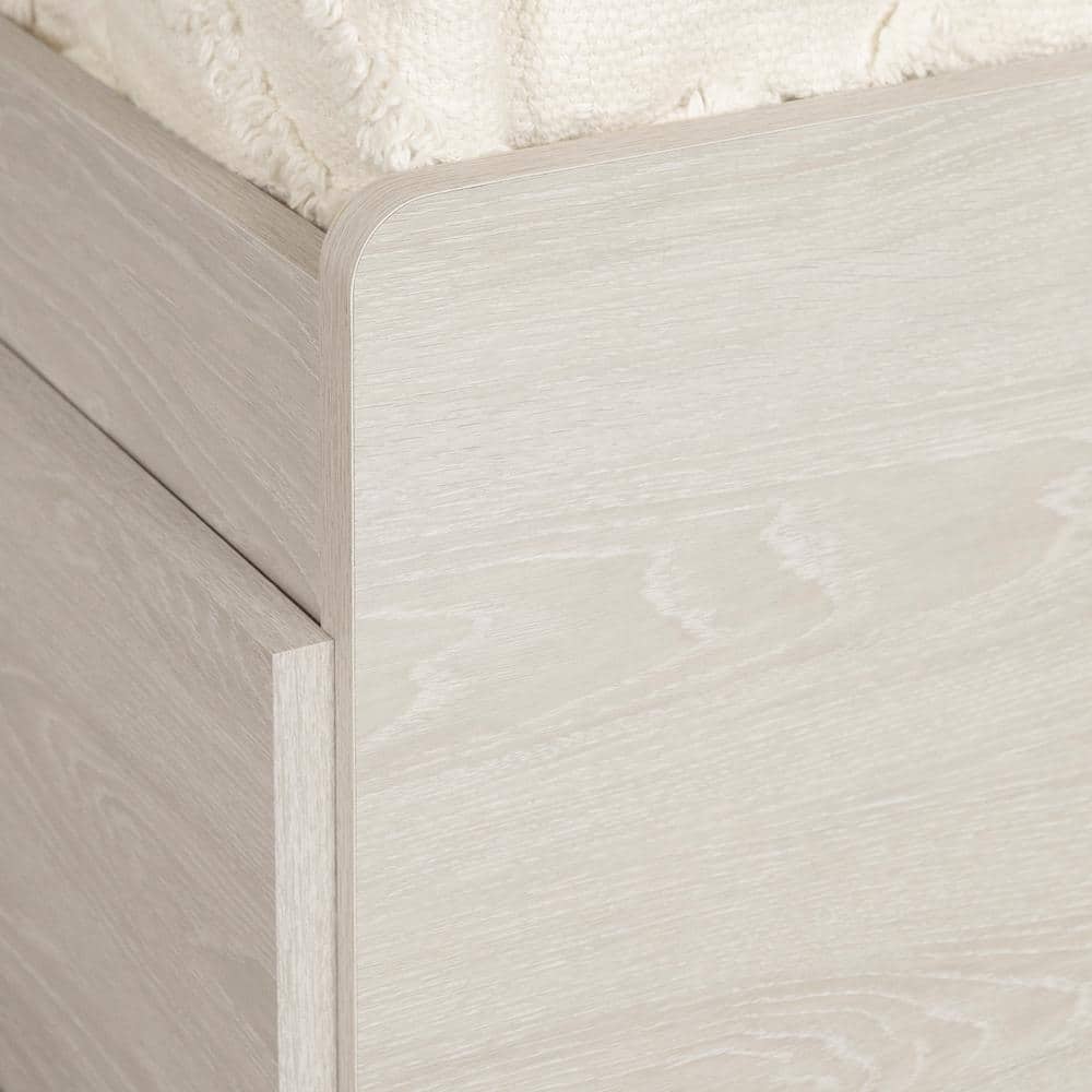 Winter Oak Twin Mate's Bed with 3 Drawers