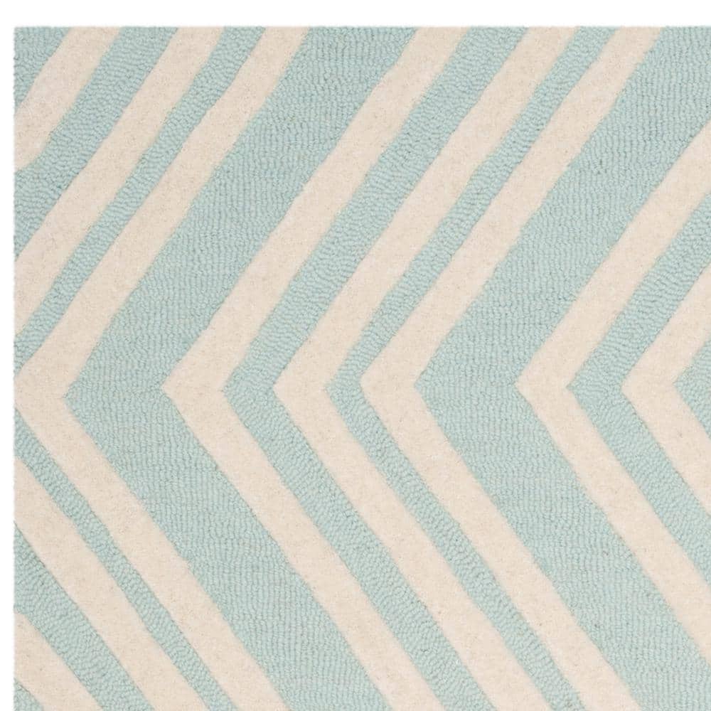 Ivory Whimsy Square Hand-Tufted Wool Kids Rug - 47"x47"