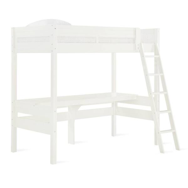 Dorel Living Georgetown White Twin Loft Bed-FH6580W - The Home Depot