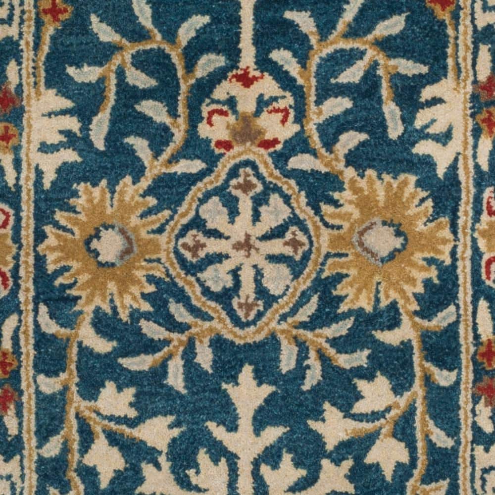 Antiquity Hand-Tufted Dark Blue Area Rug