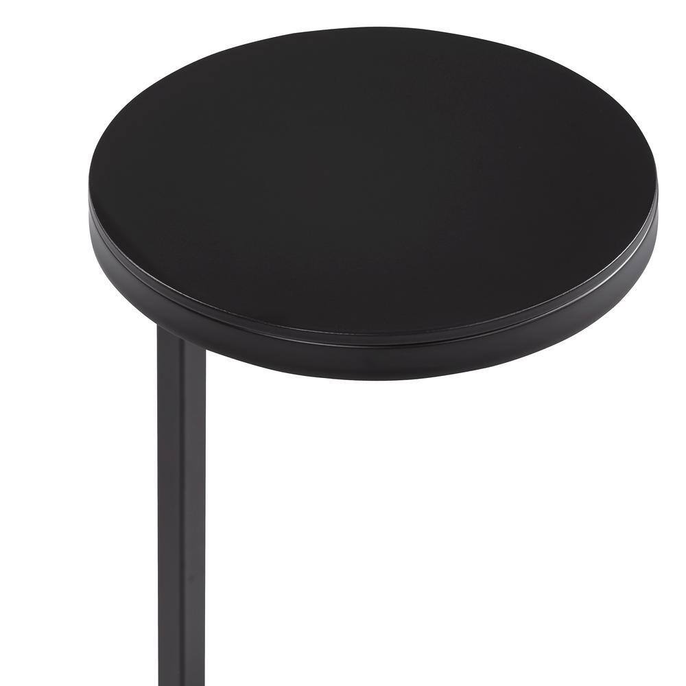 York 10 in. Diameter Antique Bronze Round Iron End Table - thumbnail 5