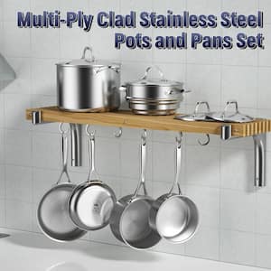 Multi-Ply Clad 10- Piece Stainless Steel Cookware Set
