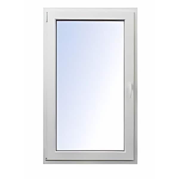 32 in. x 20 in. Elite Euro White Double-Pane Vinyl Tilt/Turn Window with Screen and Left Inward Swing