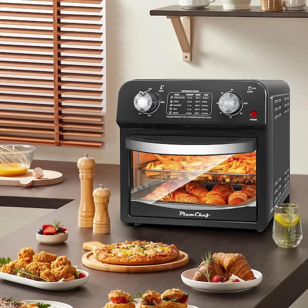 Cesicia Black Metal Air Fryer Cooking Oven with Dual