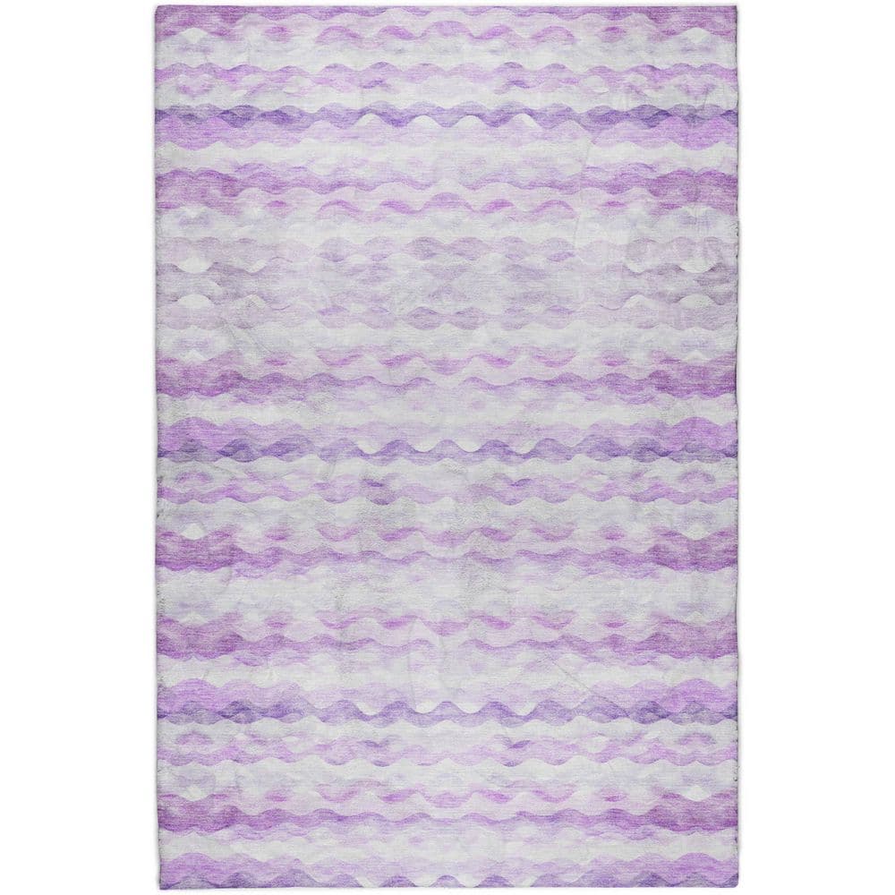 Dream Shag Premium Machine Washable Abstract ADS195 Purple 8 ft. x 10 ft. Area Rug price history on PriceWatchPro