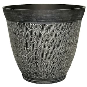 13 in. Chalk Plastic Florence Planter