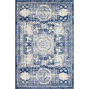 Bromley Wells Blue 6 ft. x 9 ft. Area Rug