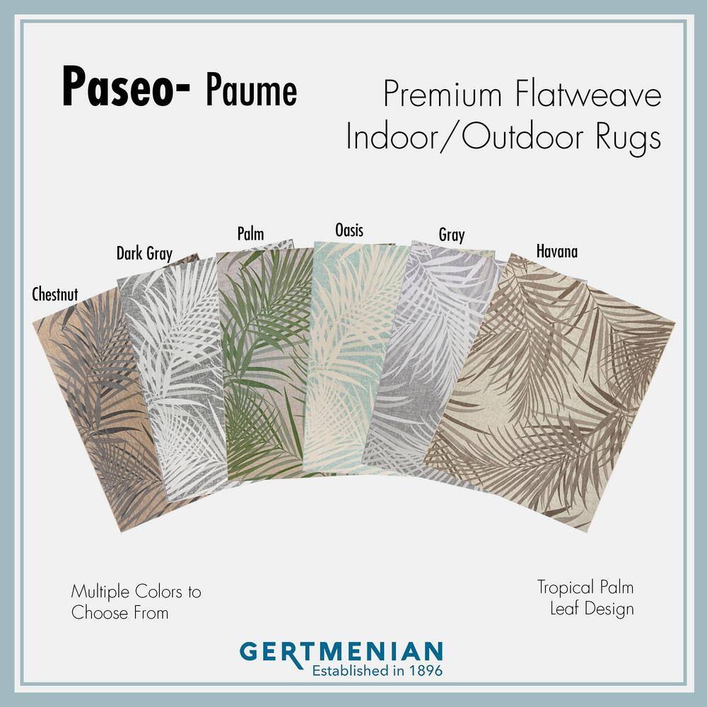 Sand & Palm 5' x 7' Reversible Synthetic Flatweave Outdoor Rug