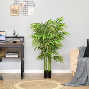 4 .5 ft. Green Artificial Bamboo Tree in Pot