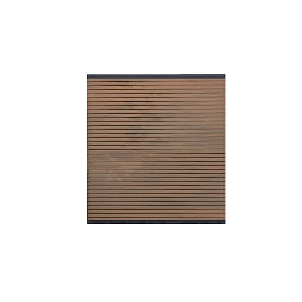 6 ft. x 6 ft. Riviera Composite Fence Panel Teak