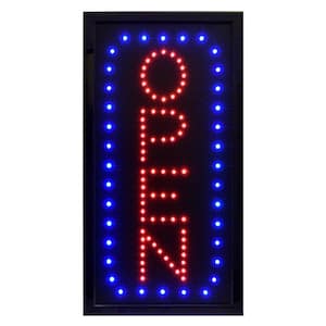 10 in. x 19 in. LED Vertical Open Sign (2-Pack)