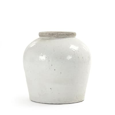 MISC Decorative Vase Silver Polyresin 