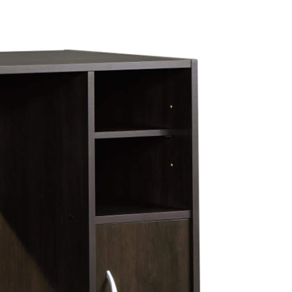 White Wood Desk with Drawer and Filing Cabinet